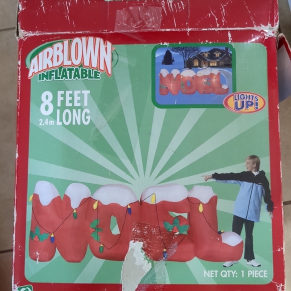 Gemmy Airblown Inflatable Noel Sign 8 ft. Long - Picture 1 of 4